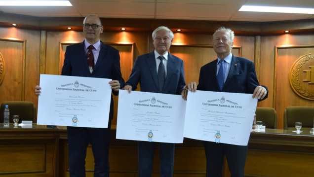 imagen Científicos internacionales nuevos  Doctores Honoris Causa de la UNCuyo