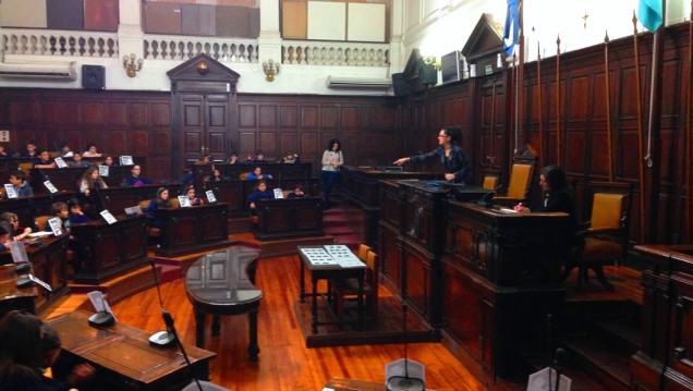 imagen Estudiantes de la Vera Arenas fueron legisladores por un día