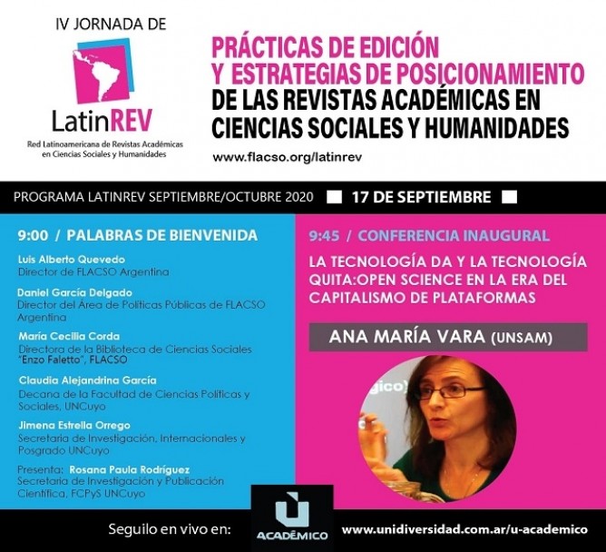 imagen LatinRev: Aportes y debates sobre práctica editorial de revistas en Ciencias Sociales y Humanidades