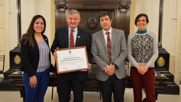 imagen Diputados reconoció a la UNCUYO por su 80° aniversario 