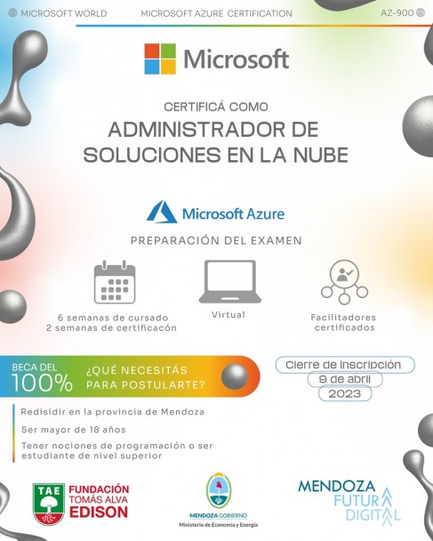 imagen Podés acceder a un curso completo para certificarte gratis en Microsoft Azure 