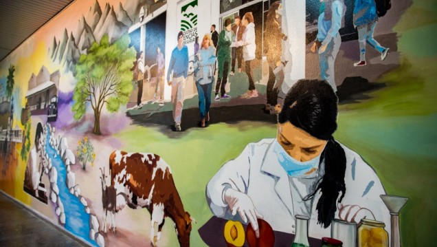 imagen Un mural histórico recuerda los más de 150 años de trayectoria de la Facultad de Ciencias Agrarias