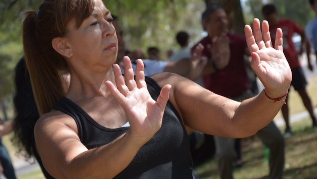 imagen Una clase de Tai Chi en el día Mundial de la Salud 