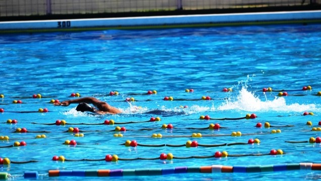 imagen Actividad deportiva y solidaria en la pileta de la Universidad