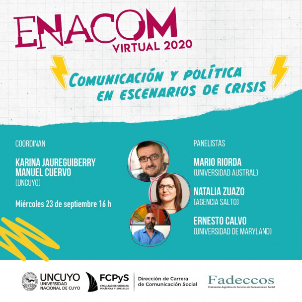 imagen Con reconocidos exponentes se viene el ENACOM 2020 en versión virtual