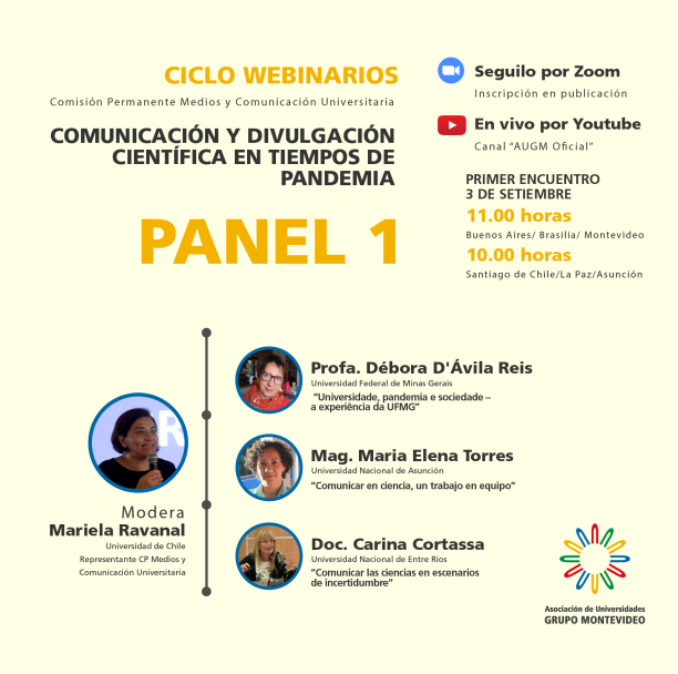 imagen Webinar internacional: comunicación y divulgación científica en tiempos de pandemia