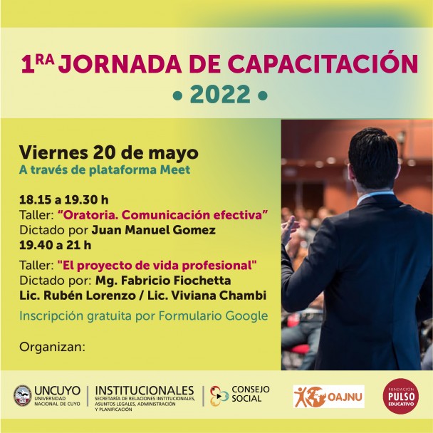 imagen Jóvenes podrán capacitarse en oratoria  y proyecto de vida profesional