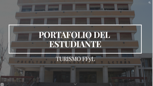 imagen "El portafolio del Estudiante de Turismo", un blog para publicar producciones exitosas