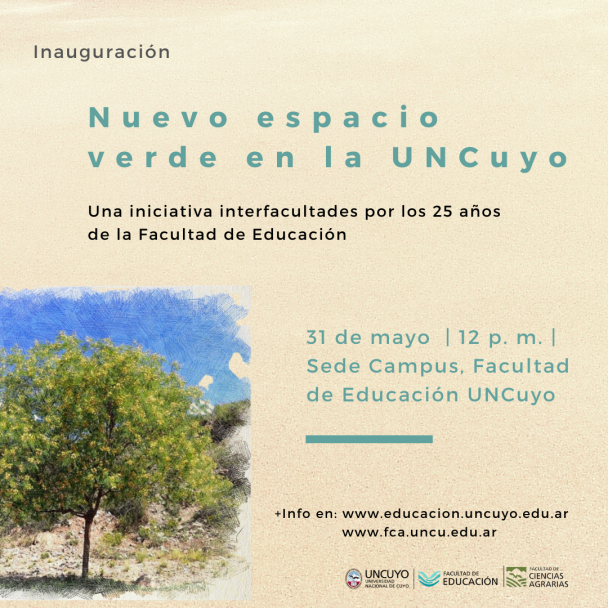 imagen Educación conmemora sus 25 años con la creación de un espacio verde en la sede campus