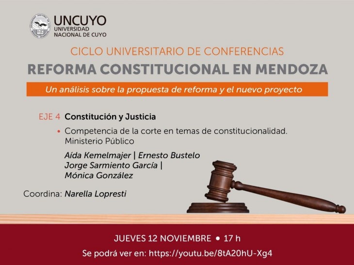 imagen Reforma constitucional: finaliza el análisis de especialistas de la UNCUYO