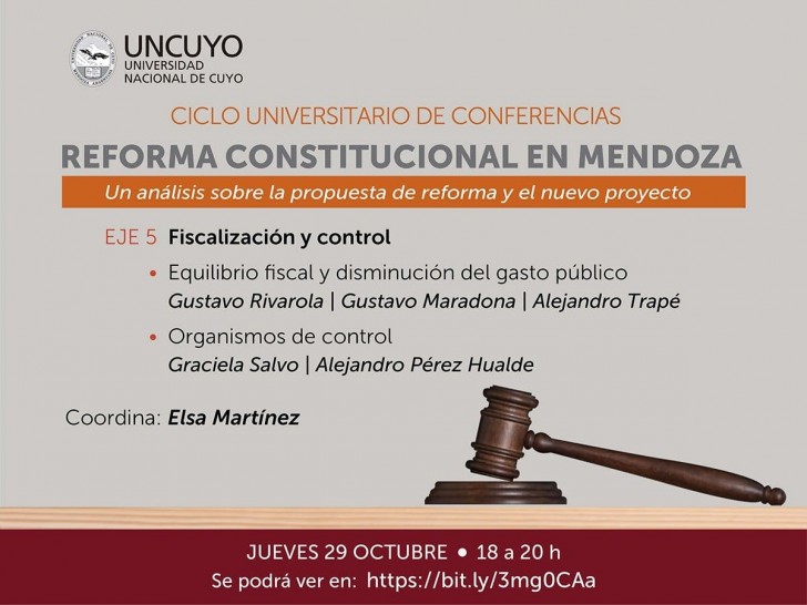 imagen Reforma constitucional: continúa el análisis de especialistas de la UNCUYO