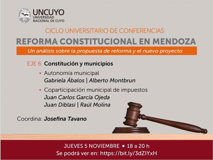 imagen Reforma constitucional: continúa el análisis de especialistas de la UNCUYO