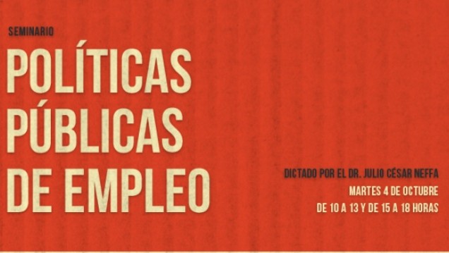 imagen Políticas de empleo y su impacto en la Argentina, tema de un Seminario