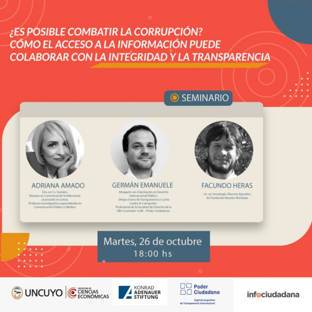 imagen Abordarán los temas corrupción, integridad y transparencia en un seminario gratuito