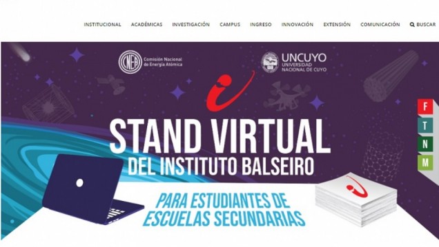 imagen El Balseiro estrena un "stand virtual" para acompañar ferias universitarias