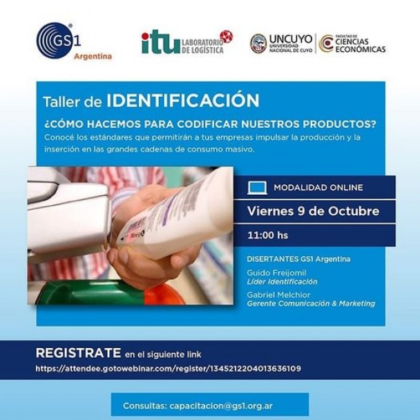 imagen Dictarán un taller sobre identificación de productos para empresas