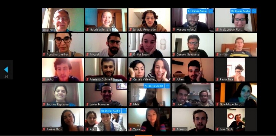 imagen UNCUYO en red: 100 alumnos que están por el mundo charlaron online con Pizzi 