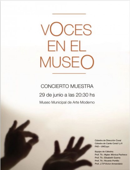 imagen Alumnos de Artes ofrecen concierto "Voces en el Museo"