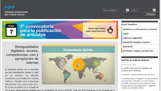 imagen Convocan a publicar artículos sobre políticas públicas en la UNCuyo