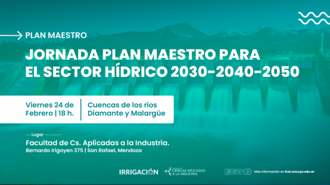 imagen Plan Maestro para el sector hídrico: proyección de las cuencas de los ríos Diamante y Malargüe