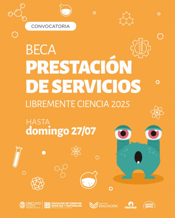 imagen Convocatoria para Becas de prestación de Servicios Académicos en Libremente Ciencia 2025