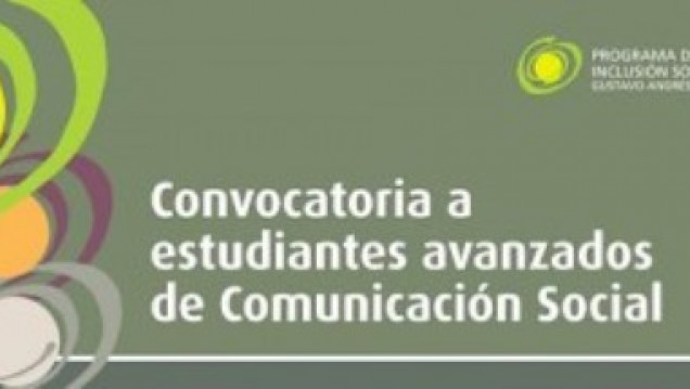 imagen Convocatoria  para estudiantes avanzados de Comunicación Social