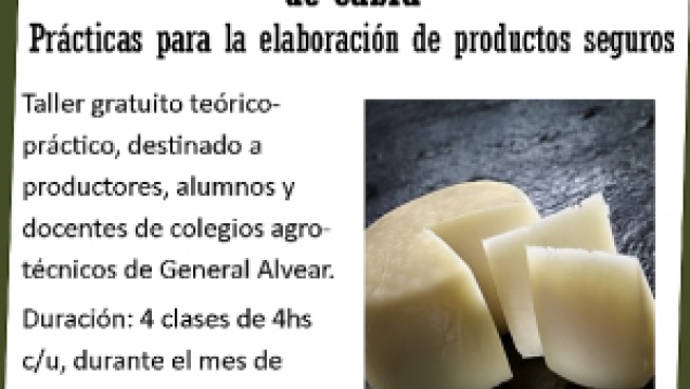 imagen Comenzó el Taller: "Elaboración de Quesos de Cabra" en General Alvear