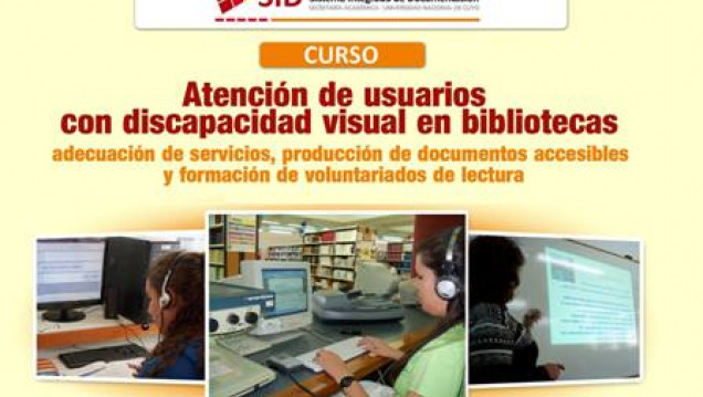 imagen Comienza el Curso de "Atención de Usuarios con discapacidad visual en bibliotecas"