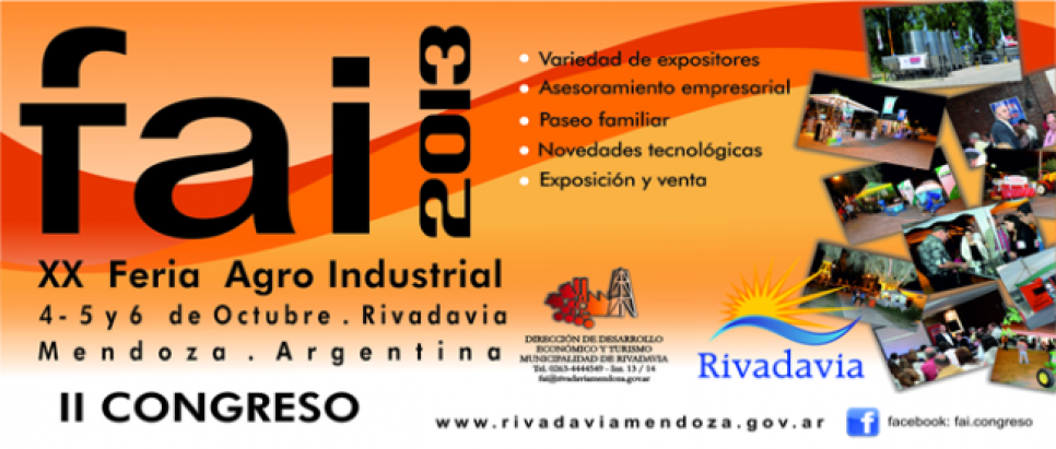 imagen La UNCuyo participará de la "Feria Agroindustrial" 2013 en Rivadavia 