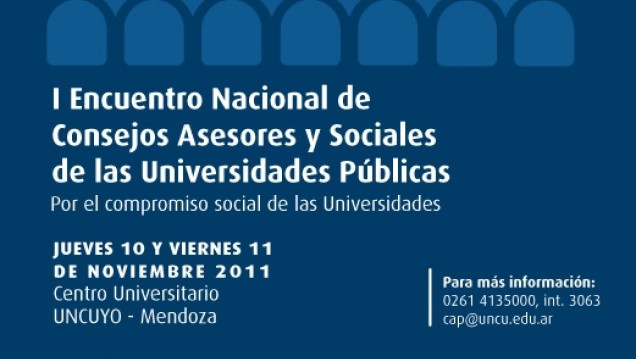 imagen I Encuentro Nacional de Consejos Asesores y Sociales de las Universidades Públicas
