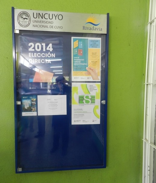 imagen Rivadavia ya cuenta con una Cartelera Informativa de la UNCuyo