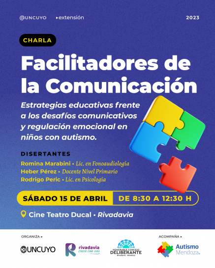imagen Se dictará la capacitación "Facilitadores de la Comunicación" Estrategias educativas frente a los desafíos comunicativos y regulación emocional en niños con Autismo