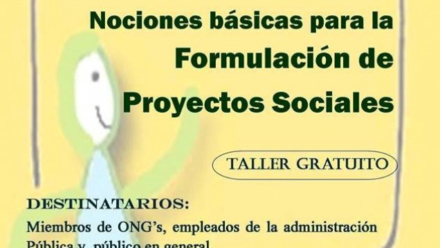 imagen En San Rafael brindarán un Taller sobre como Formular Proyectos Sociales
