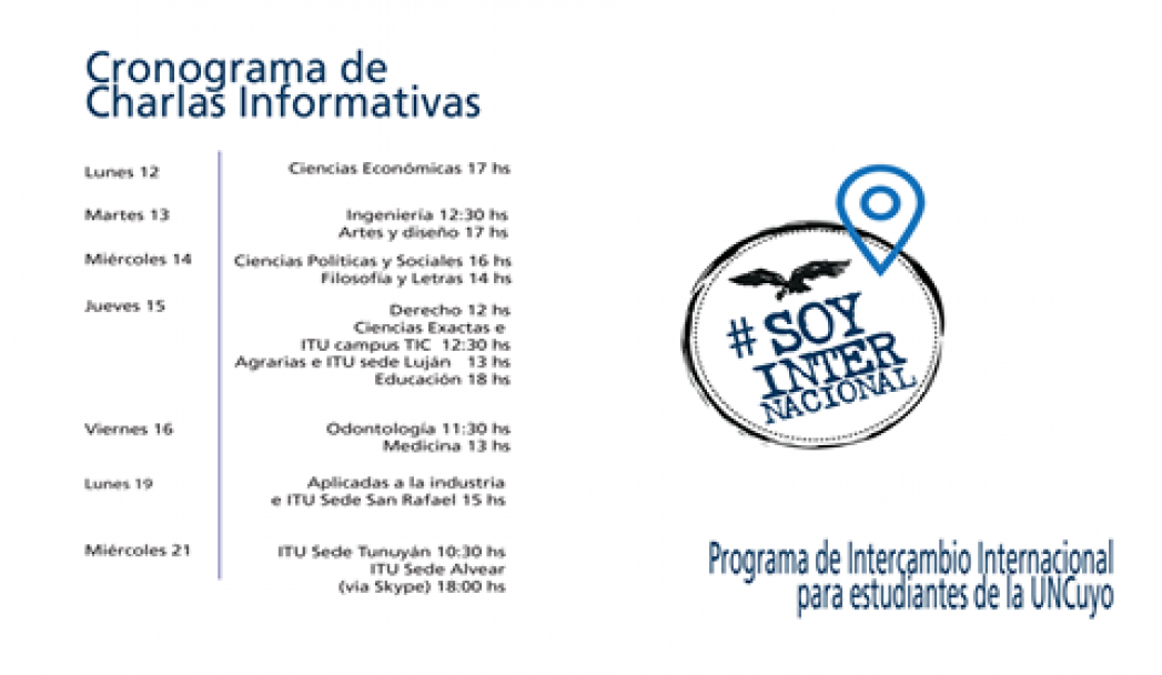 imagen Agenda de charlas informativas 