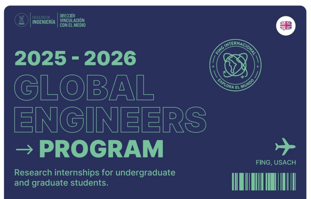 imagen Pasantías en Chile para estudiantes de Ingeniería "GLOBALS ENGINEERS PROGRAM"