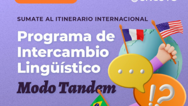 imagen Programa MODOTÁNDEM: practicá tu inglés, portugués y/o francés con estudiantes nativos