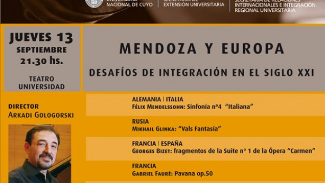 imagen La Orquesta Sinfónica cerrará la Semana de Mendoza y Europa