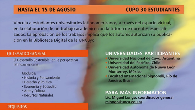 imagen La Cátedra Virtual Latinoamericana se expande a nuevas Universidades