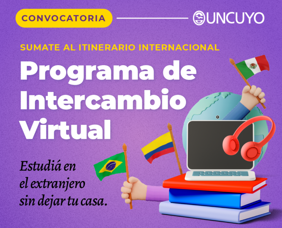 imagen Nueva convocatoria de Intercambio Virtual para estudiantes UNCUYO