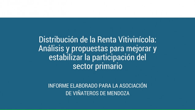 imagen Presentación Informe sobre la Distribución de la Renta Vitivinícola