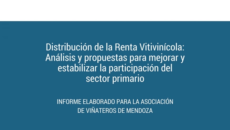 imagen Presentación Informe sobre la Distribución de la Renta Vitivinícola