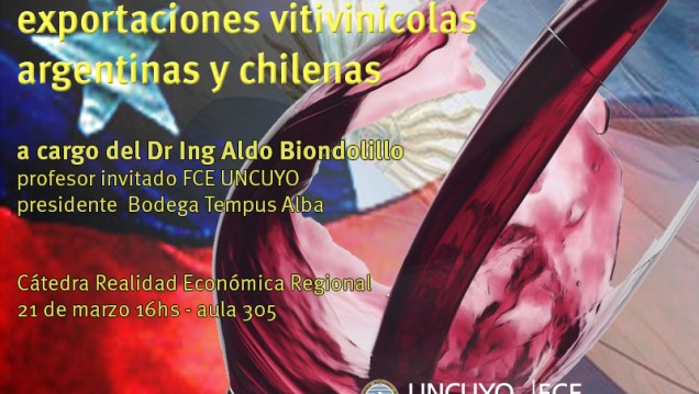 imagen Conferencia: Análisis comparado de las exportaciones vitivinícolas argentinas y chilenas