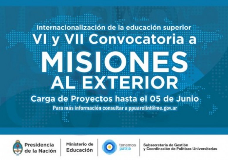 imagen CONVOCATORIA | Misiones Universitarias