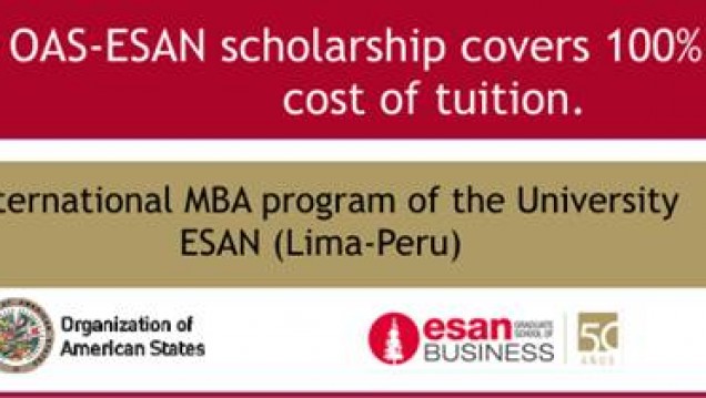 imagen Oportunidades de Becas OEA – Universidad ESAN, Lima‐Perú