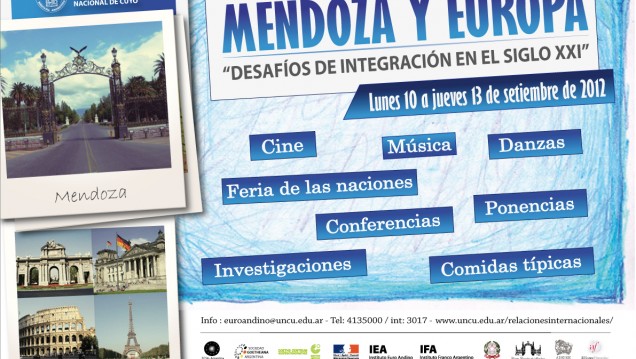 imagen Una semana de actividades, un Desafío de Integración en el Siglo XXI entre Mendoza y Europa 