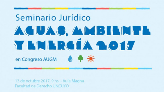 imagen Seminario Jurídico: Agua, Ambiente y Energía 