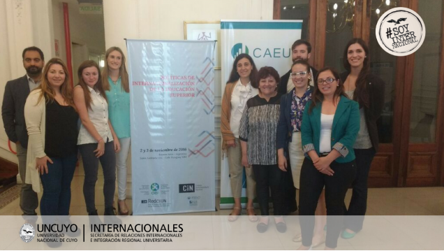 imagen Autoridades y personal de la UNCUYO presente en el Seminario Internacional sobre "Políticas de Internacionalización de la Educación Superior"