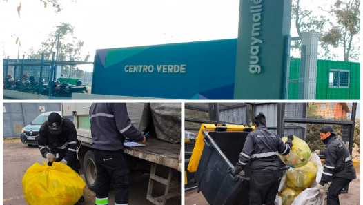 imagen La Cooperativa Grilli comenzó con el retiro de materiales reciclables en la UNCUYO.