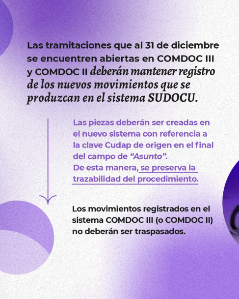 imagen COMDOC III: A partir del 31 de diciembre pasará a modo consulta