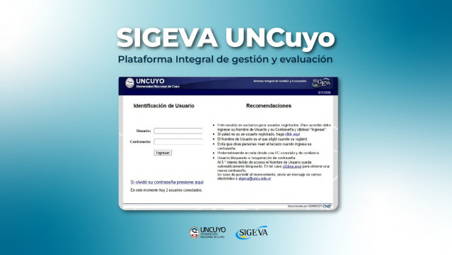 imagen La UNCUYO actualizó su plataforma SIGEVA